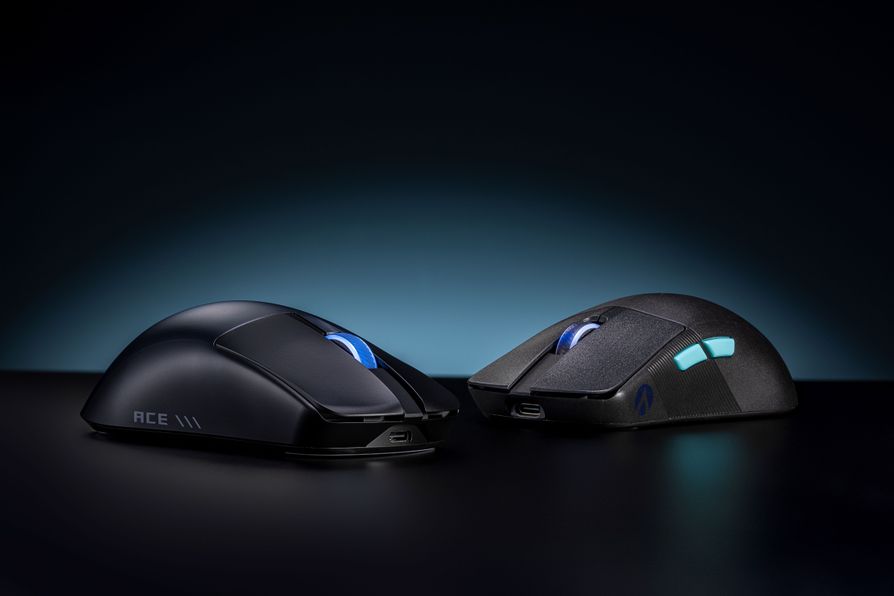 ROG Harpe II Ace另搭載42,000 DPI的ROG AimPoint Pro光學感應器與玻璃表面追蹤技術，幾乎可在所有平坦表面上移動，操縱自如。